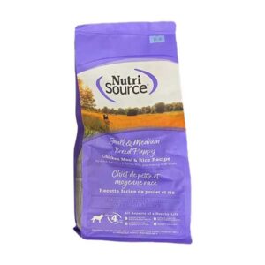 Nutri Source Small & Medium Breed Puppy Chicken Meal & Rice Dog Food (1.5 lbs)