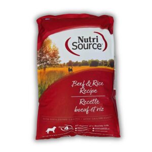 Nutri Source Adult Beef & Rice Dog Food (Large Bag, 26 lbs)
